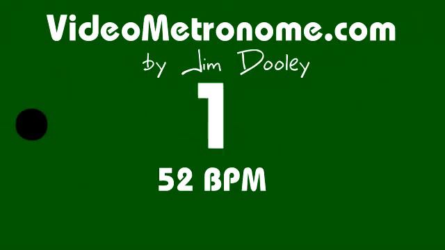 52 BPM Human Voice Metronome by Jim Dooley смотреть онлайн