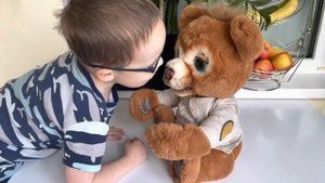 Медвежонок Cubby от Hasbro FurReal Friends. The curious bear. Интерактивный мишка.