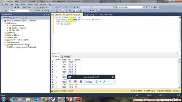 Microsoft Sql Rownum Microsoft SQL Server - Ranking Functions - RowNumber() – смотреть ...