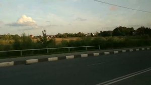 Дорога из аэропорта Храброво в центр Калининграда