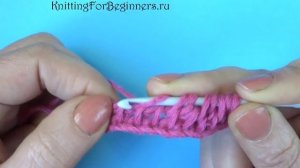 Tunisian crochet tutorial Английская резинка Тунисское вязание  Узор 12
