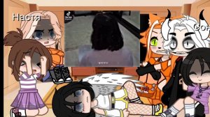 реакция персонажей канала Непета страшилки на тт 2/4 gacha life фан непеты 🍧🍫