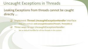 1 Handling Uncaught Exceptions For Every Thread -- Handling Uncaught Exception in Executor Framewor