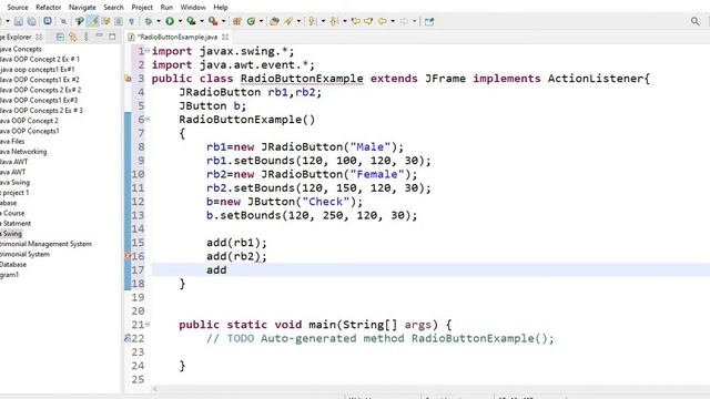 JRadioButton Example in Java Swing | Lecture # 76 | Learn Programming смотреть онлайн