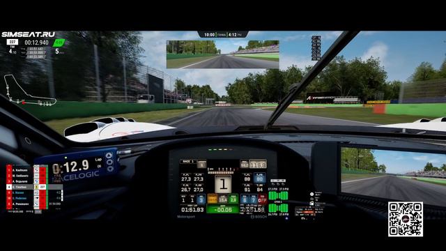 Assetto Corsa Competizione. 20 минут мясной Monza на Ferrari 296 GT3