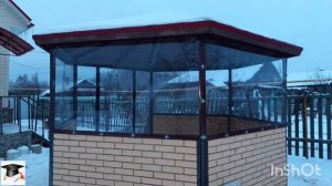 мягкие (гибкие, жидкие) окна для беседки из металла