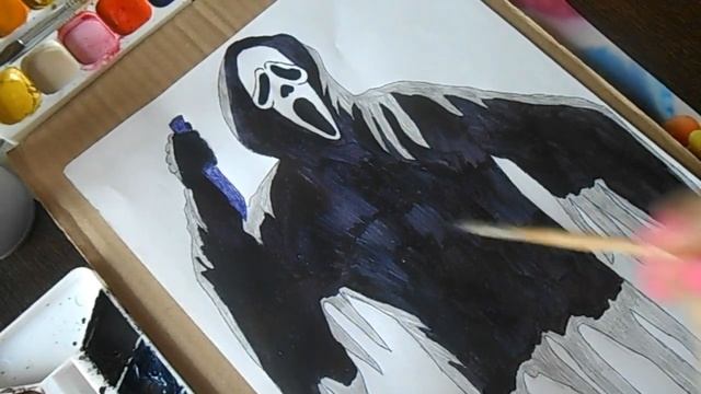 ?Ghostface scream поэтапное рисование