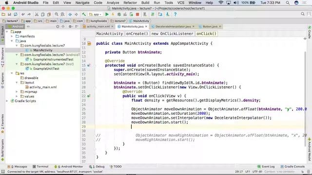Lecture 07 - Part 01 - Android Property Animations смотреть онлайн