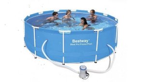 Каркасный бассейн BestWay, 366х100см, 9150л, фильтр-насос (BestWay) обзор 56260 BW