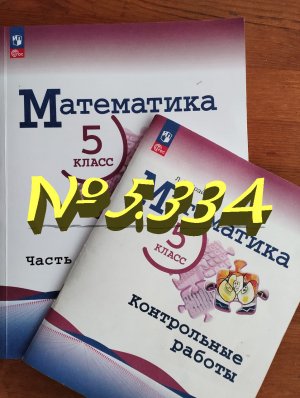 математика 5 класс номер 5.334