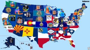 Мистер Исключительный оценивает штаты США (Mr. Incredible evaluates the US states)