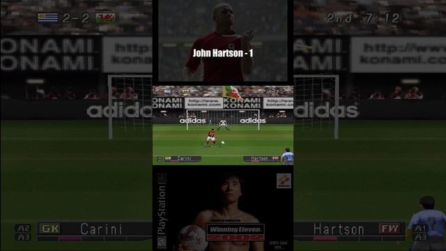 John Hartson 🏴󠁧󠁢󠁷󠁬󠁳󠁿 Goal-1 Winning Eleven 2002