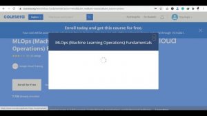 Google Cloud MLOps (Machine Learning Operations) Fundamentals Certification | Coursera Free Courses