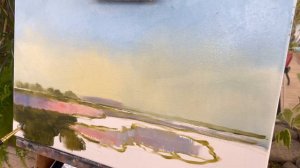 Закат / Масляная живопись для начинающих