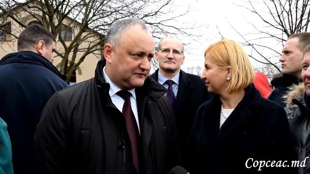 Интервью Игоря Додона в Копчаке на открытии строительства спортивной площадки