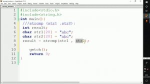 STRCMP() Function in C | How to Compare Two Strings in C - Part 2