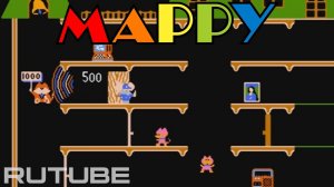 Mappy (NES - Dendy - Famicom - 8 bit) - Прохождение бесконечной игры до 148 уровня