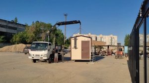 Бытовка-домик 3х2,4 с дымоходом