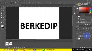 Cara membuat tulisan berkedip di photoshop (format gif) | tutorial89