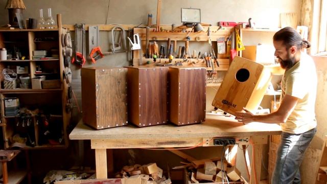 Разборной(travel) кахон ручной работы! Sky Jam percussion смотреть онлайн