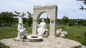 Ессентуки.Храмовый комплекс,скульптура Христа Воскресшего.(09-06-2022)