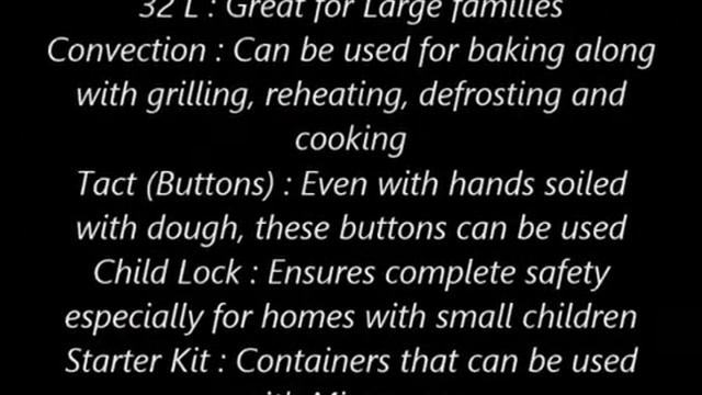 LG 32 L Convection Microwave Oven (MC3286BRUM, Black) смотреть онлайн