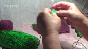 Как связать детскую шапочку (шапку) для девочки Вазончик спицами