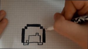 КАК НАРИСОВАТЬ ШЛЕМ ИЗ МАЙНКРАФТ!