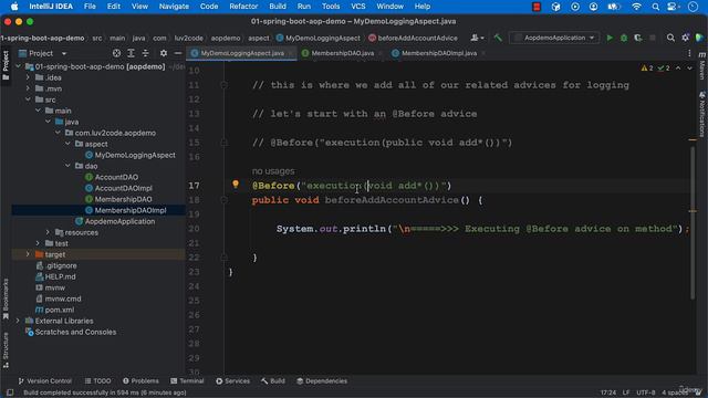 017 AOP - Pointcut Expressions - Coding - Match any Return Type