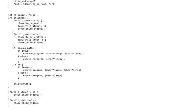 Code Review: popen with array of arguments смотреть онлайн