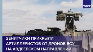 Зенитчики прикрыли артиллеристов от дронов ВСУ на авдеевском направлении