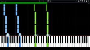 Rammstein - Sonne Synthesia Piano Tutorial (midi) //Rain Dance Doggy