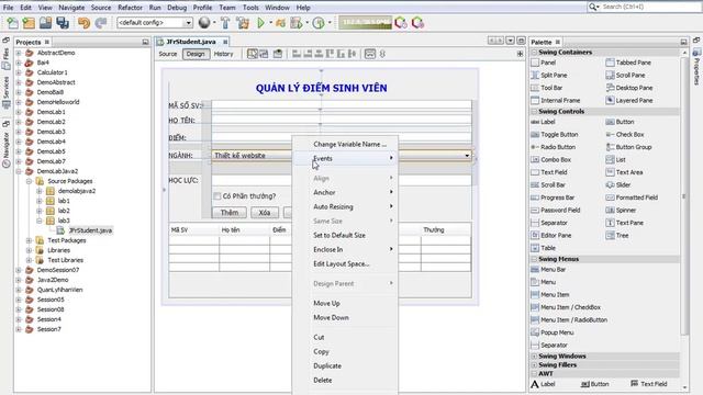 java2 lab3 Chương trình quản lý sinh viên p1 смотреть онлайн