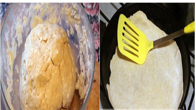 Кыстыбый с картошкой и луком