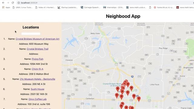 Neighborhood App - Part 5: Filtering Locations and Markers смотреть онлайн