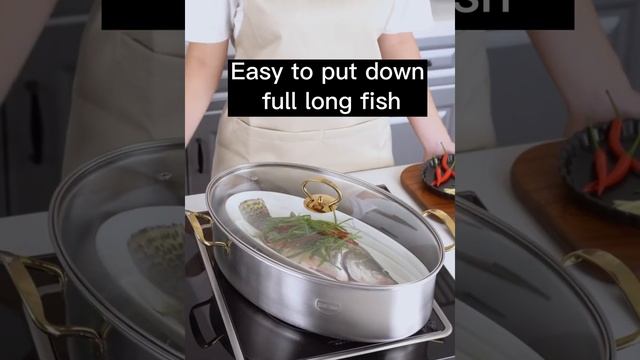 stainless steel steamed fish pot