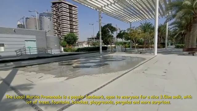 QATAR Lusail Marina Promenade| Esplanade Tram Station| Yacht Club| Katara Towers| Fountains|3km wal смотреть онлайн