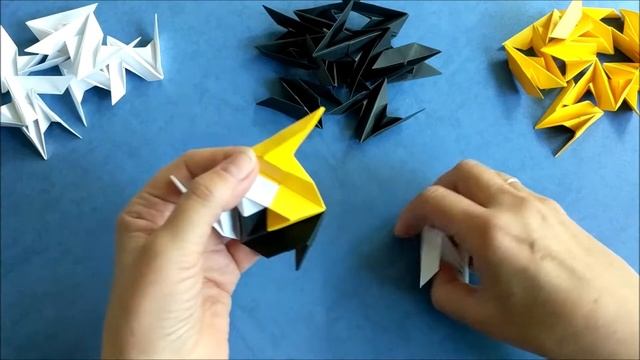 Кусудама из бумаги. Бумажный шар. Kusudama. Paper ball смотреть онлайн