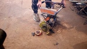 Самодельная двухцилиндровая пила Урал