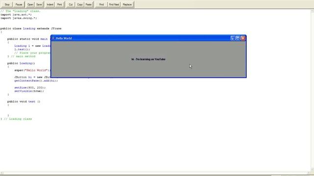 Ready to Program Java Tutorial: JFrame, ActionListener [Introduction] смотреть онлайн