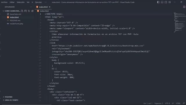 Como almacenar información de formularios en un archivo TXT con PHP