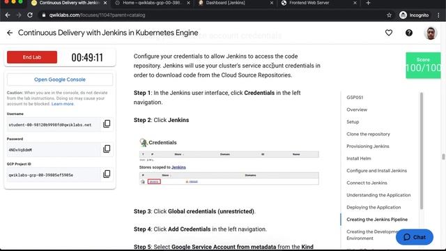 Qwiklabs Continuous Delivery with Jenkins in Kubernetes Engine GSP051 смотреть онлайн