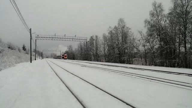 Л-2331. Гудок паровоза.  Станция Маткаселькя. Карелия.  Туристический поезд. Бешеный трактор РА3. смотреть онлайн