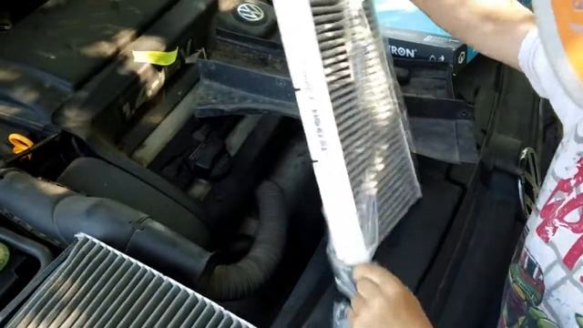 Фильтр салонный. Замена. VW Golf 4