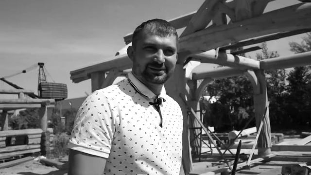 Обзор беседки из бревна «Хенрис-Форк» по технологии Post&Beam / Рубленые дома смотреть онлайн