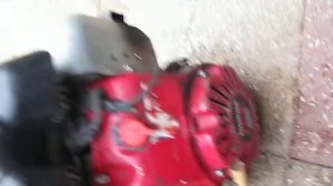 Honda GX100 engine running