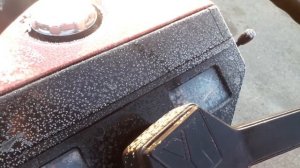 Запуск японского минитрактора в мороз!