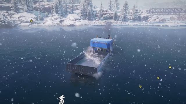 SnowRunner - Azov 42 20 Antarctic - On the water