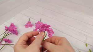 Цветы из бисера. 2 часть. Флоксы из бисера. Мастер класс для начинающих.