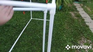 Сварили лёгкий, переносной, выгул для кур из полипропиленовой трубы своими руками.